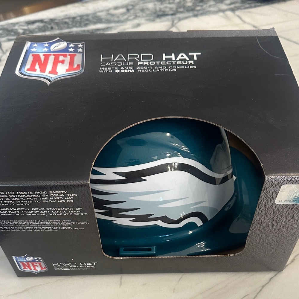 NFL Teal and White Hard Hat